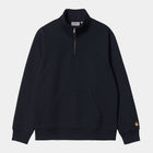 Chase Neck Zip Sweatshirt dark navy/gold