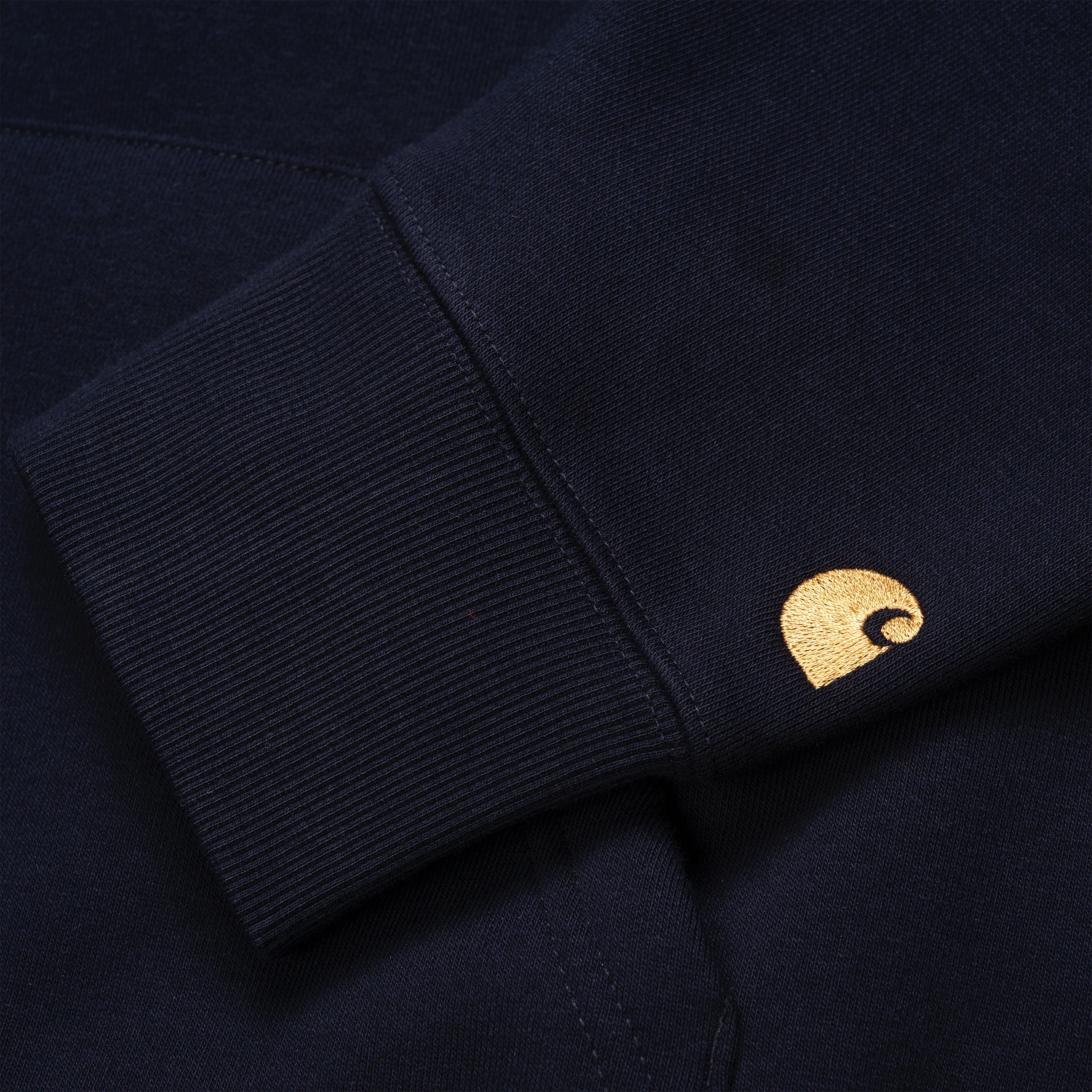 Chase Neck Zip Sweatshirt dark navy/gold