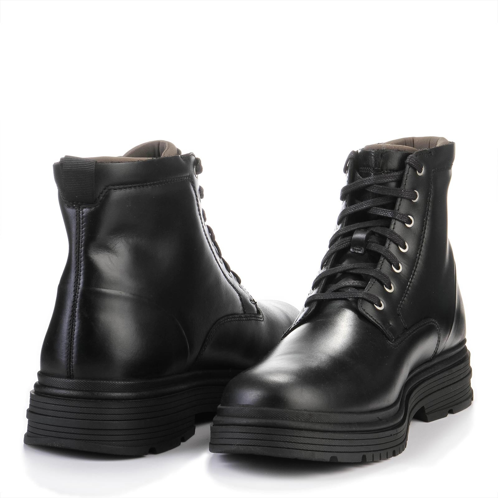 Badbury Hi Waterproof Warmlined Leather black