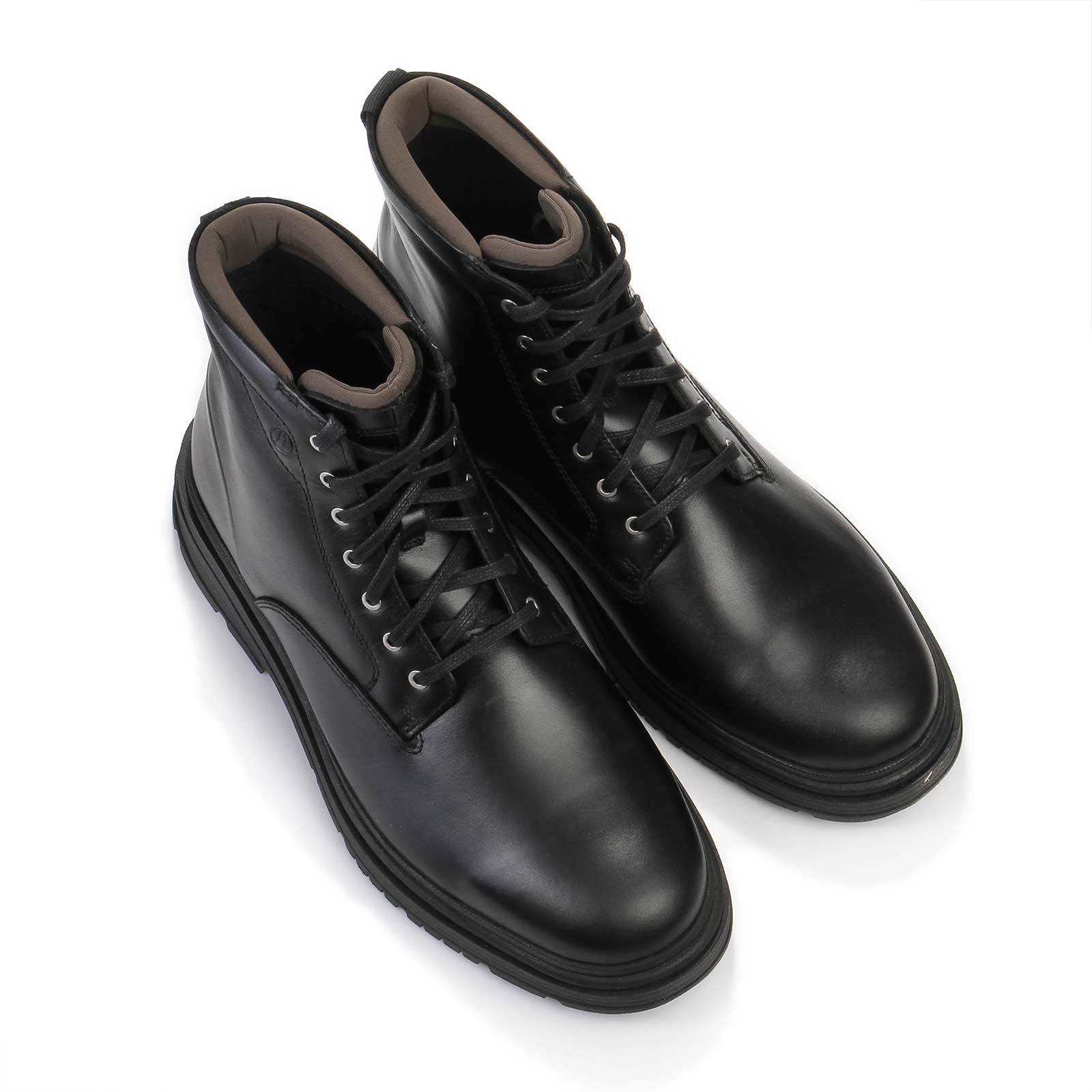Badbury Hi Waterproof Warmlined Leather black