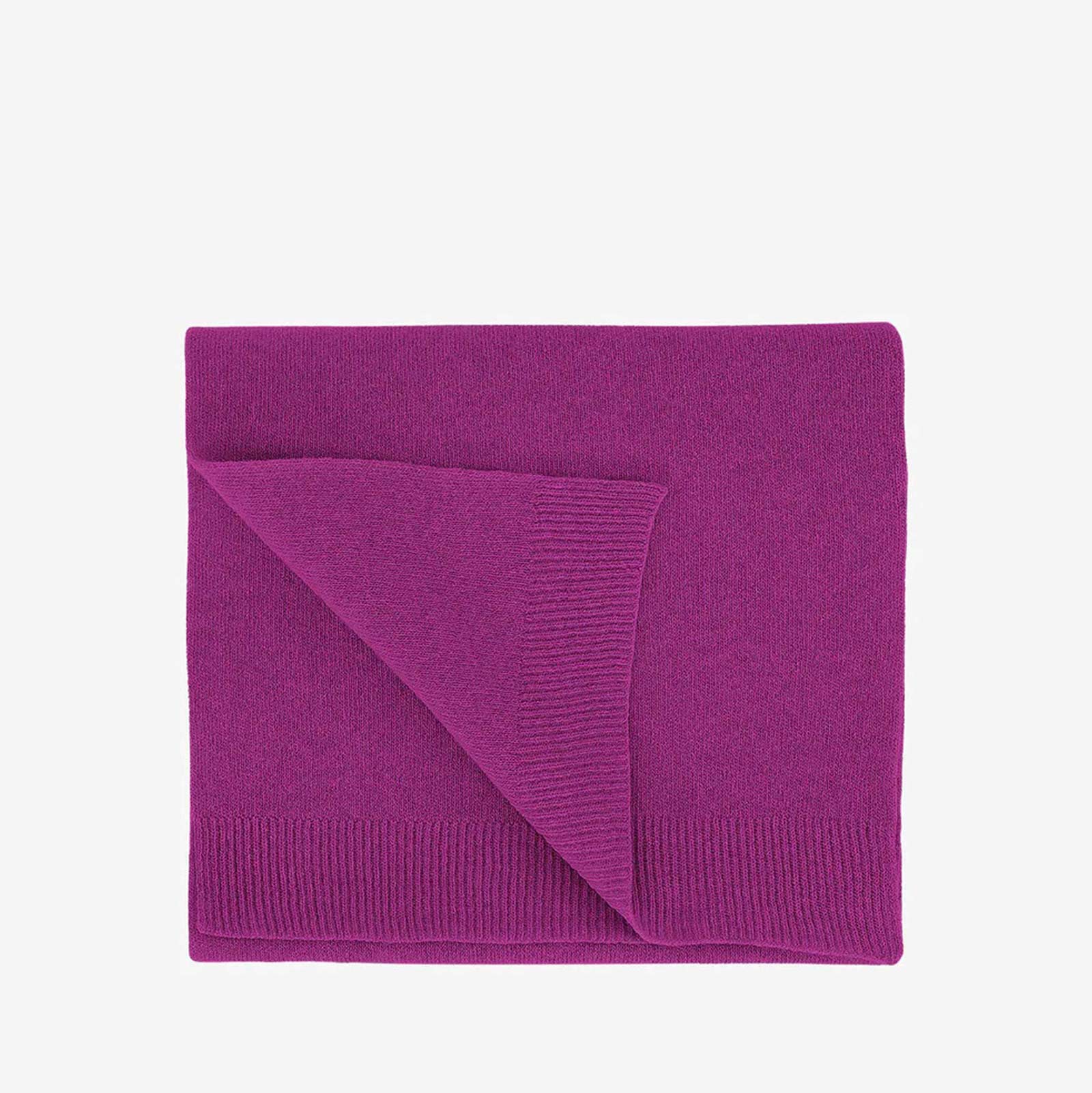 Merino Wool Scarf magenta blaze