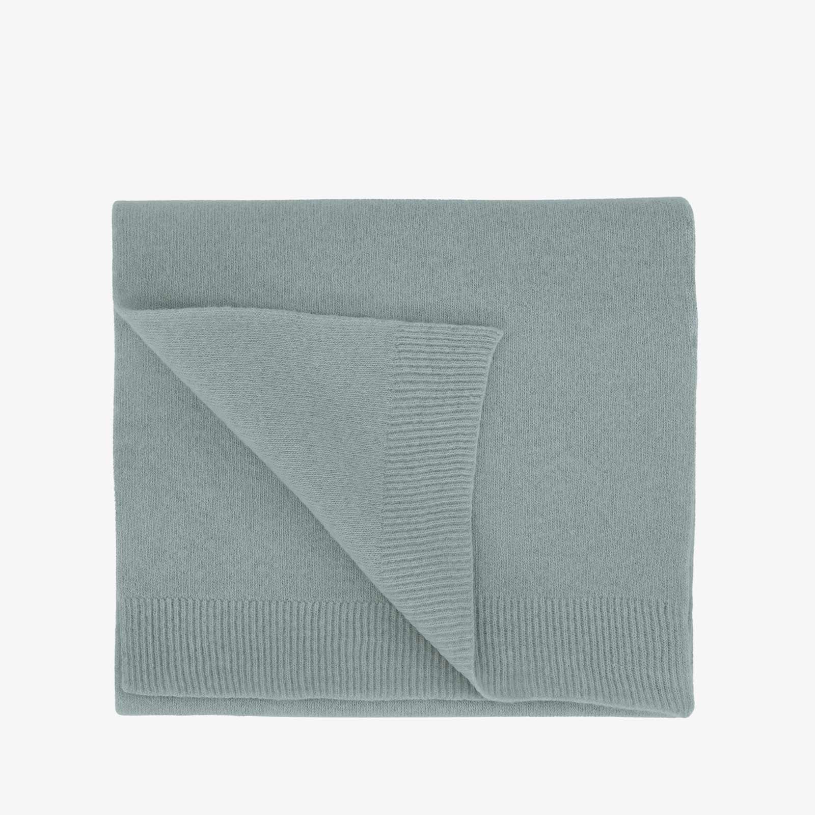 Merino Wool Scarf steel blue Colorful Standard