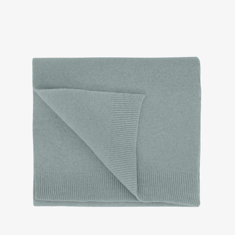 Merino Wool Scarf steel blue Colorful Standard