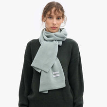 Merino Wool Scarf steel blue Colorful Standard