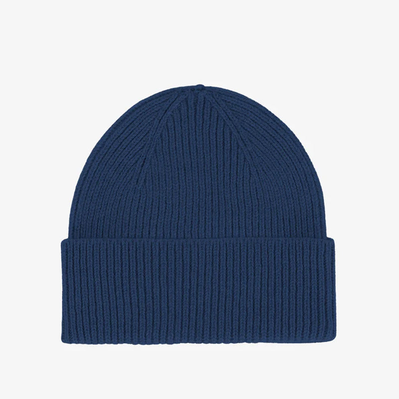 Merino Wool Beanie marine blue