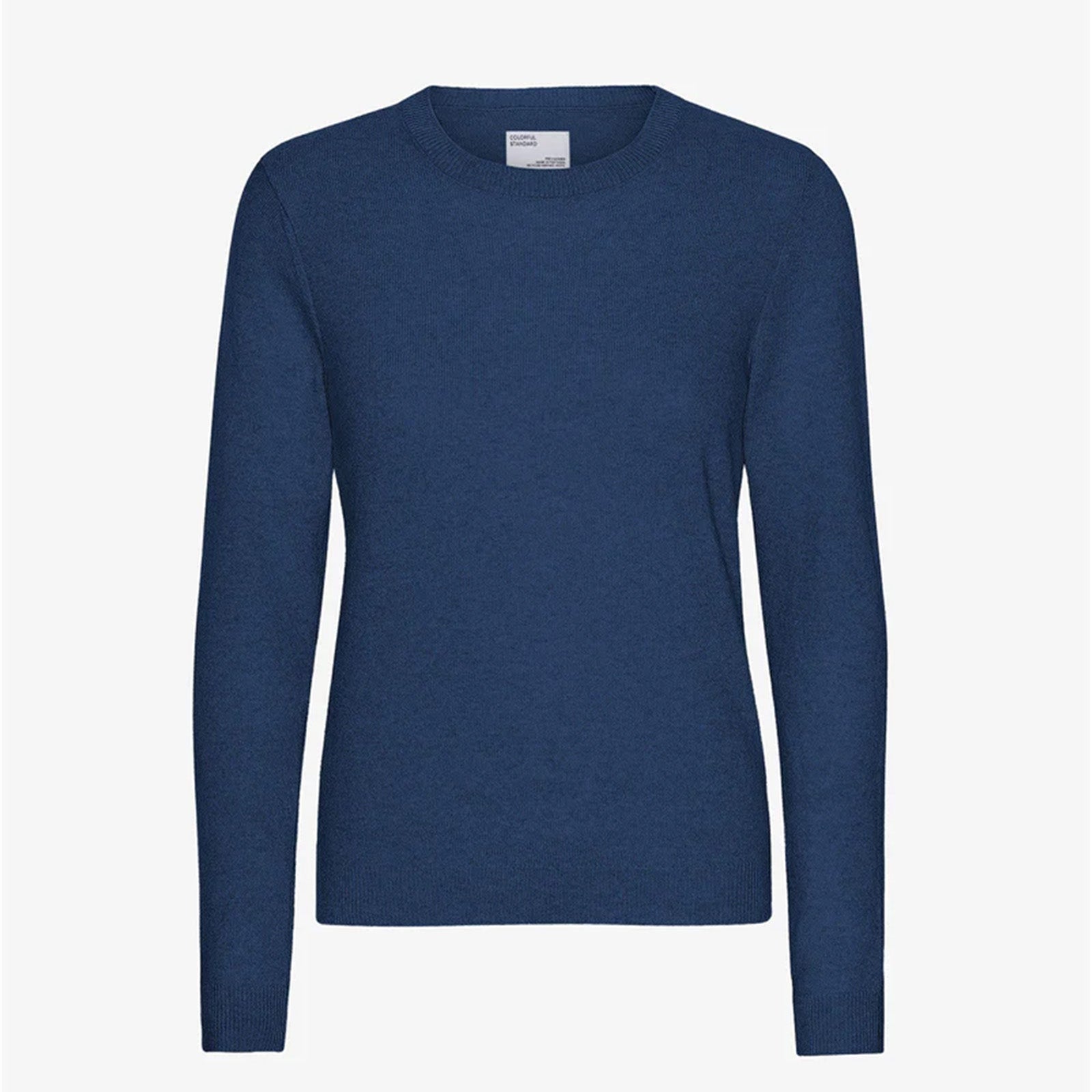 W Light Merino Wool Crew marine blue