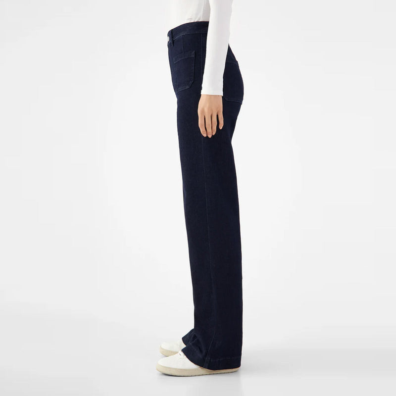 Dew Sailor Flared Jeans raw blue Dawn Denim