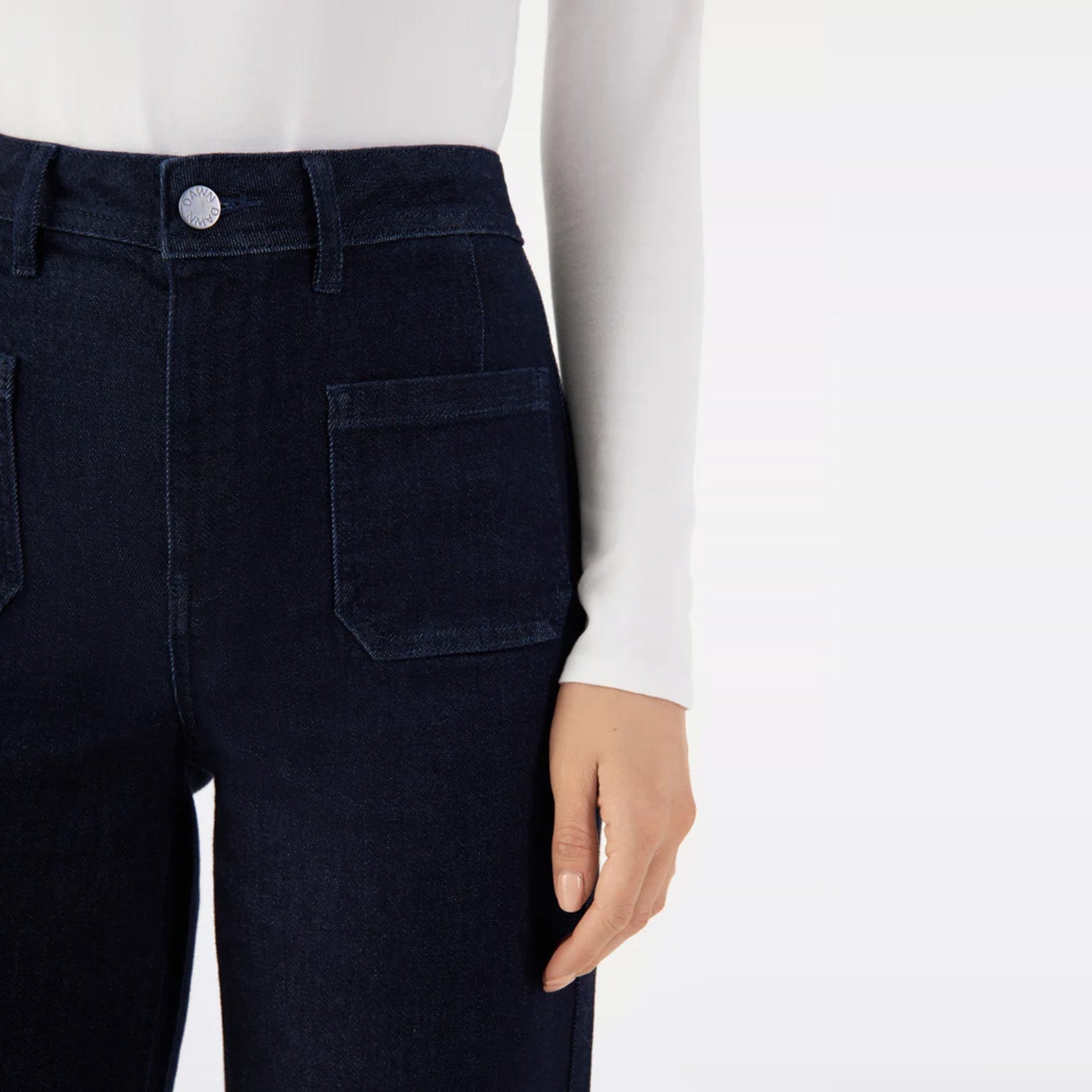 Dew Sailor Flared Jeans raw blue Dawn Denim