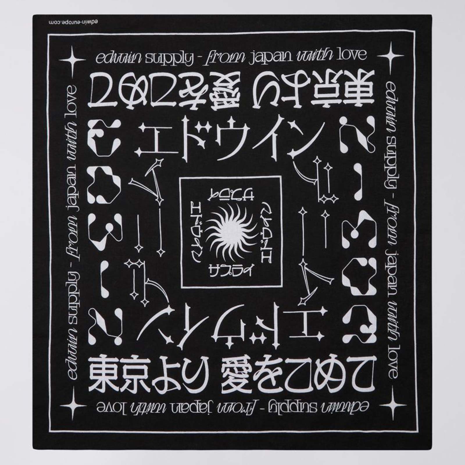 Edwin Bandana black white