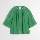 Cotton Blouse verde INDI&COLD