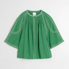 Cotton Blouse verde INDI&COLD