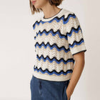 Short Sleeve Jumper azul britanico INDI&COLD