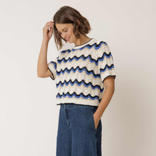 Short Sleeve Jumper azul britanico INDI&COLD