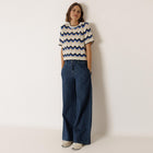 Short Sleeve Jumper azul britanico INDI&COLD