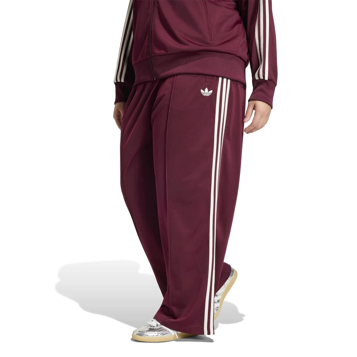 FB Loose Trackpant maroon/off white