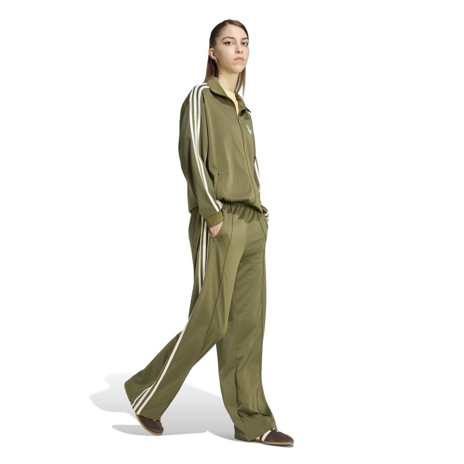 Firebird Loose Trackpant focus olive/cream white Adidas