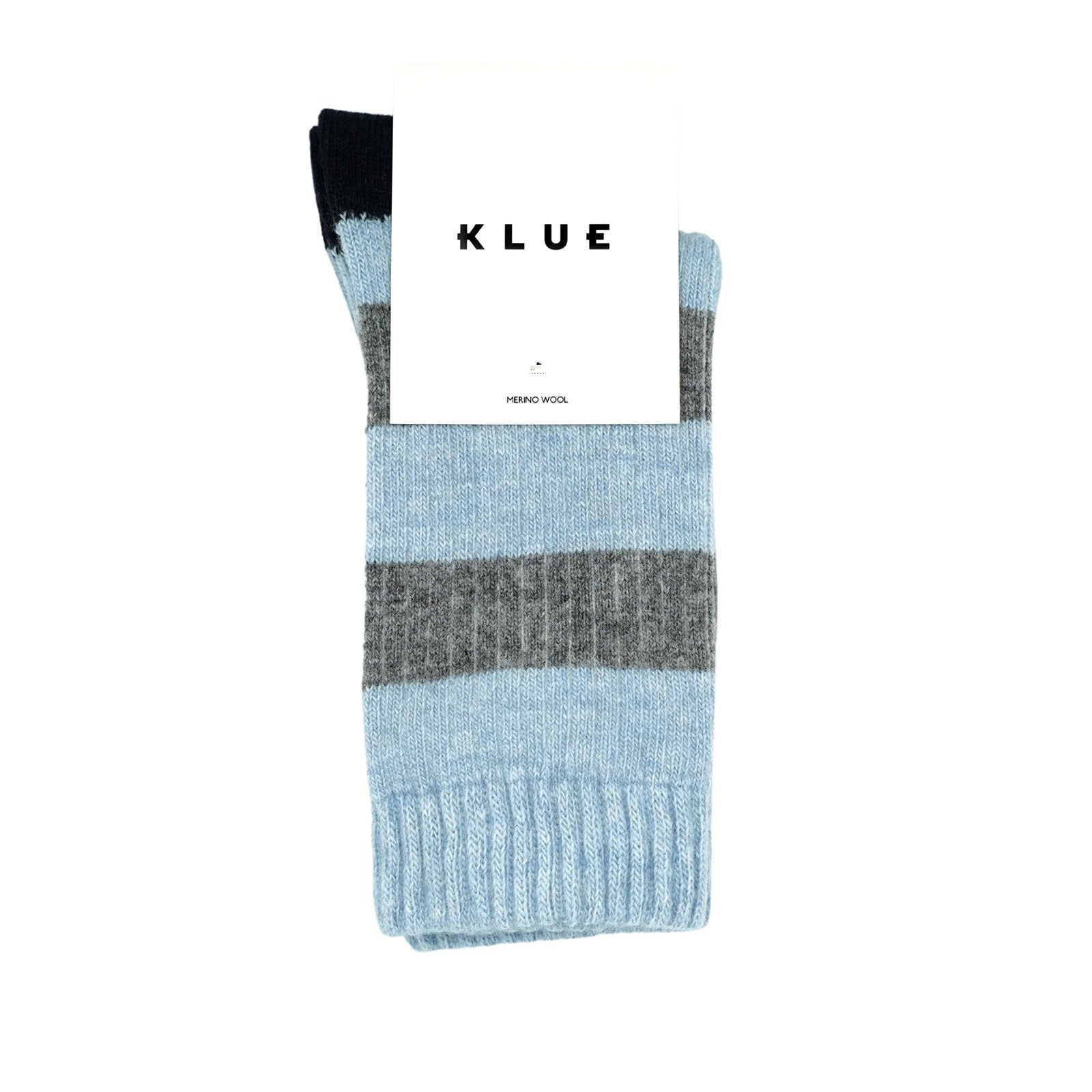 Stripes Merino Wool Socks blue/grey/navy