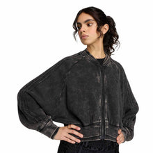 SST Double Layered Cropped Track Top black