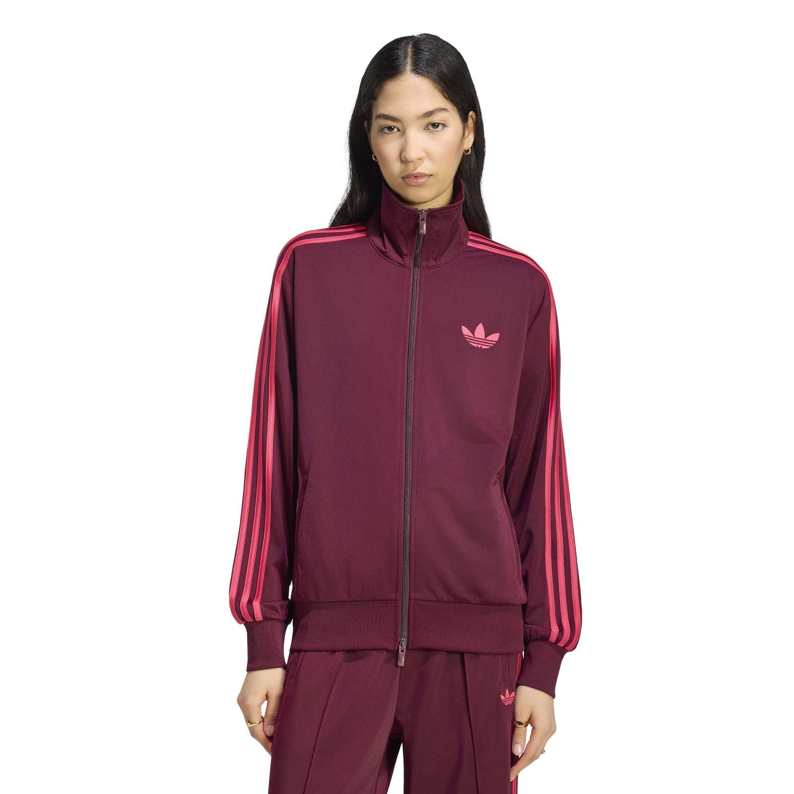 Firebird Loose Tracktop maroon/power pink