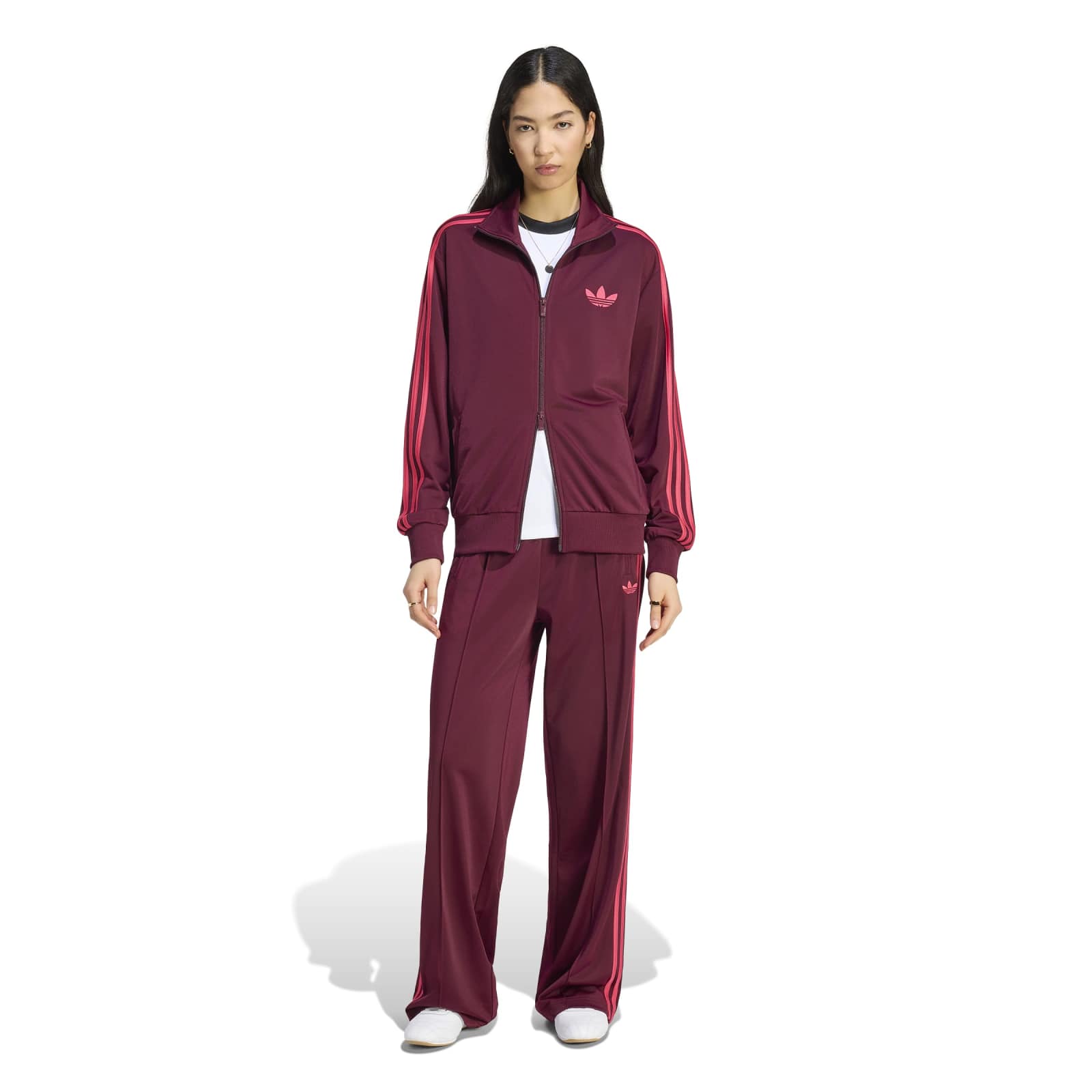 Firebird Loose Tracktop maroon/power pink