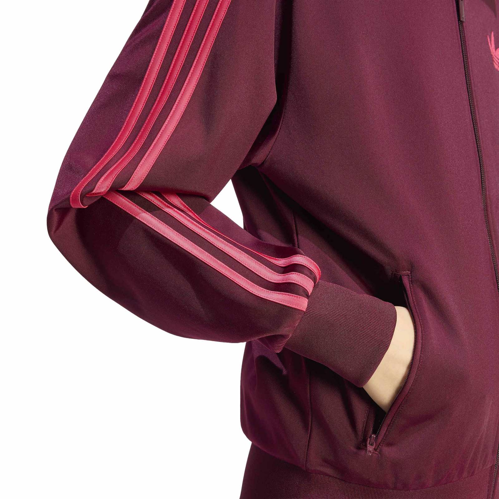 Firebird Loose Tracktop maroon/power pink