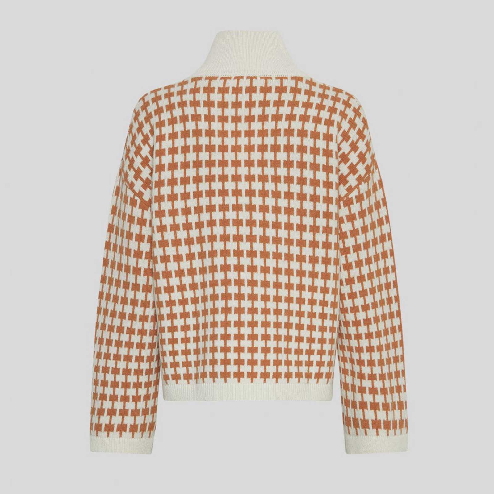 MSCHAmaria Zip Pullover egret/c spice MSCH Copenhagen