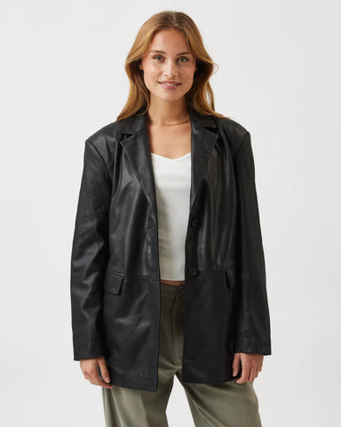 Maijas Leather Jacket 9928 black