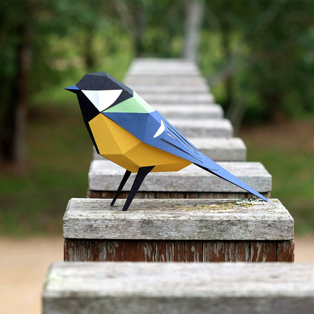 Parus Major Paper Figure Kit Plego Paper