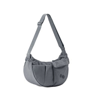 Krumm Medium Crossbody Bag crinkle grey pinqponq