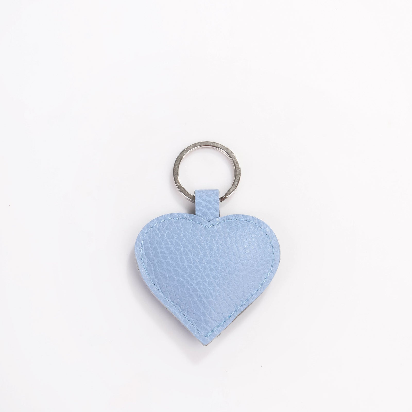 Heart Keyring dull powder blue