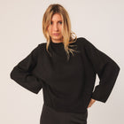 Wool Knit Jumper black INDI&COLD
