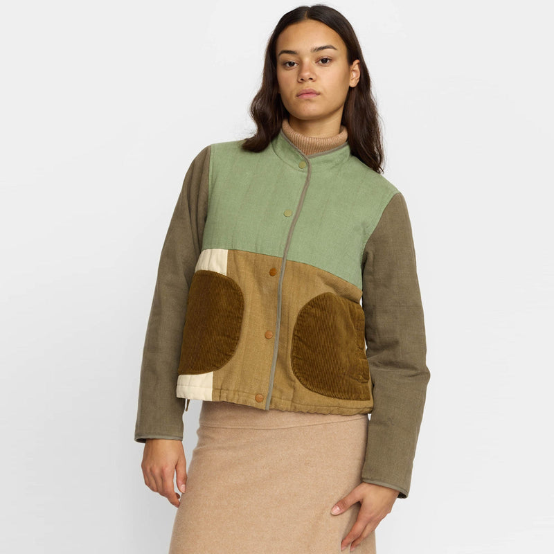 Quilted Patchwork Jacket army Selfhood