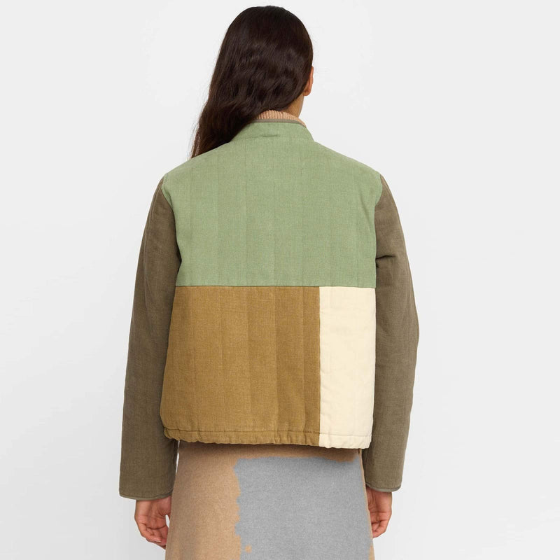 Quilted Patchwork Jacket army Selfhood