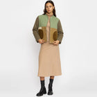 Quilted Patchwork Jacket army Selfhood
