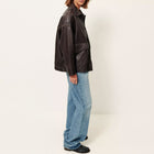Harriboyd Leather Jacket coffee leather Sessun