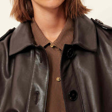 Harriboyd Leather Jacket coffee leather Sessun
