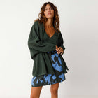 Aras Cardigan bottle green SKFK