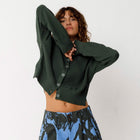 Belene Cardigan bottle green SKFK