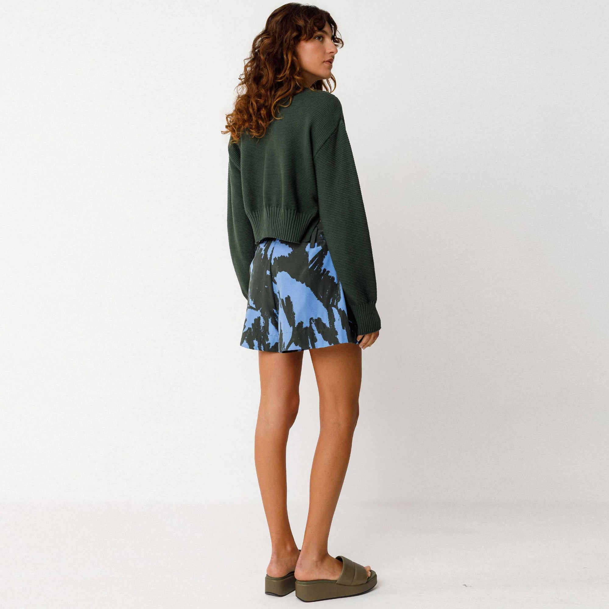 Belene Cardigan bottle green SKFK
