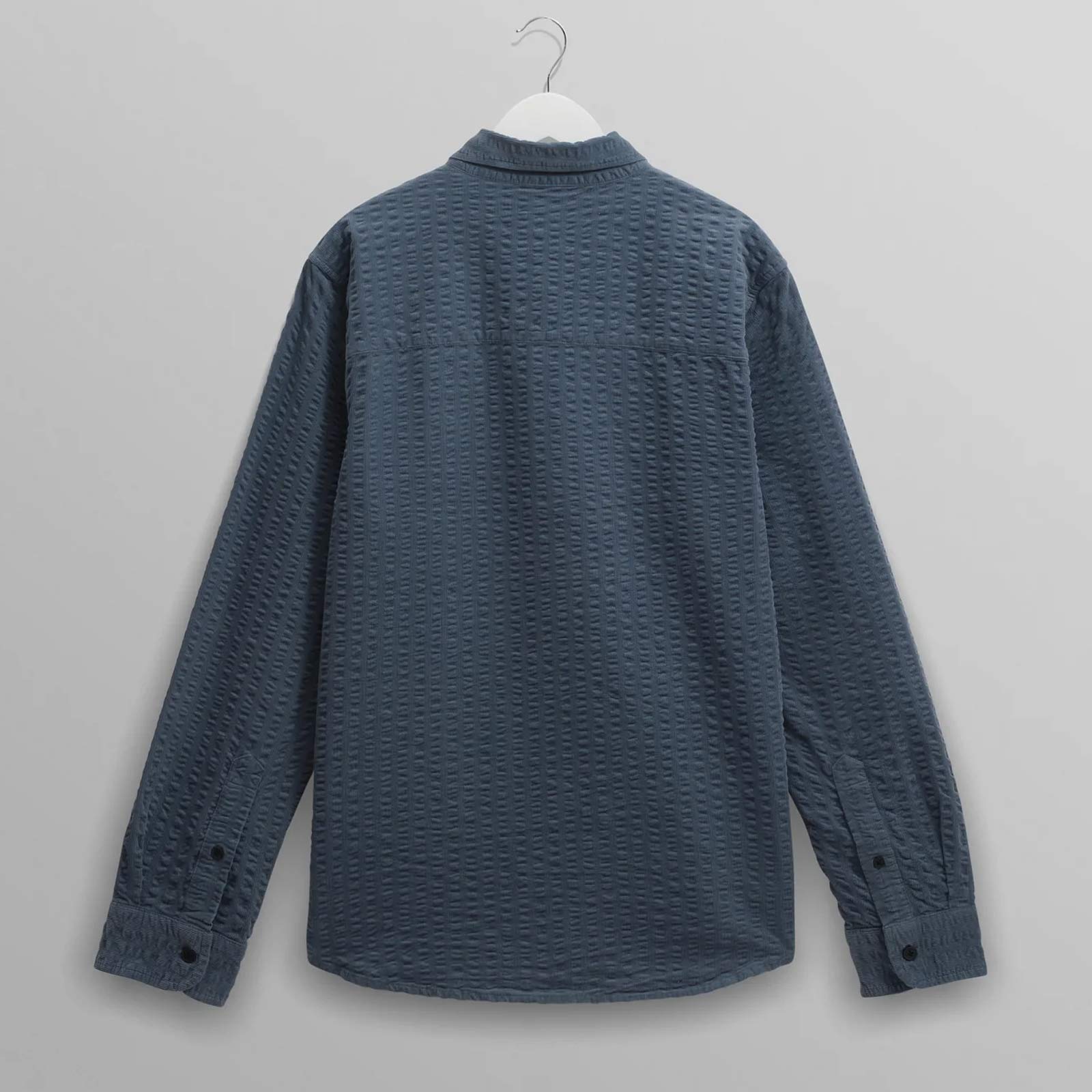 Shelly Shirt Seersucker Cord blue Wax London