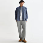 Shelly Shirt Seersucker Cord blue Wax London