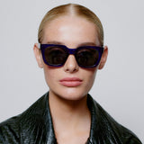 Nancy Sunglasses purple transparent