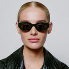 Winnie Sunglasses dark green transparent