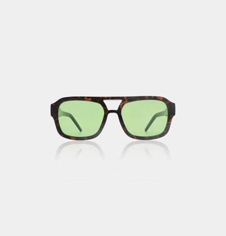 A.Kjaerbede Kaya aviator sunglasses in green marble transparent