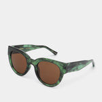 Lilly Sunglasses green marble transparent