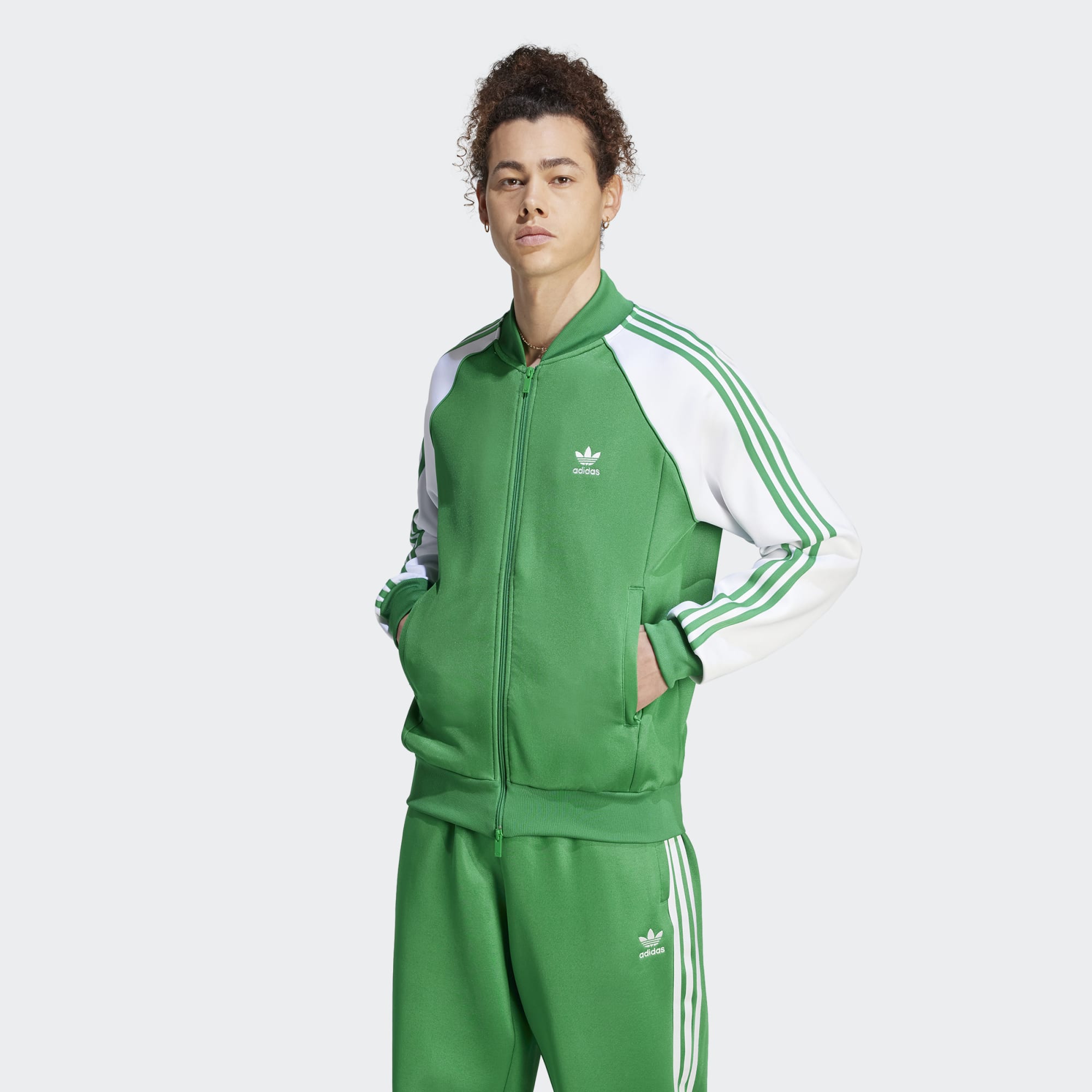 Adicolor Classics+SST Originals Track Jacket green/silver metallic/white