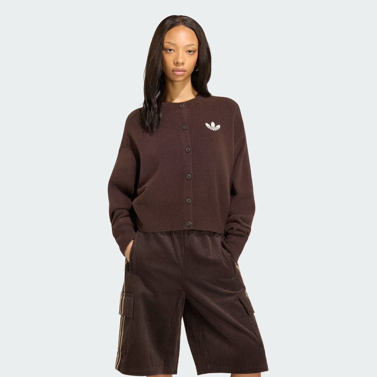 Essential Cardigan aurora coffee