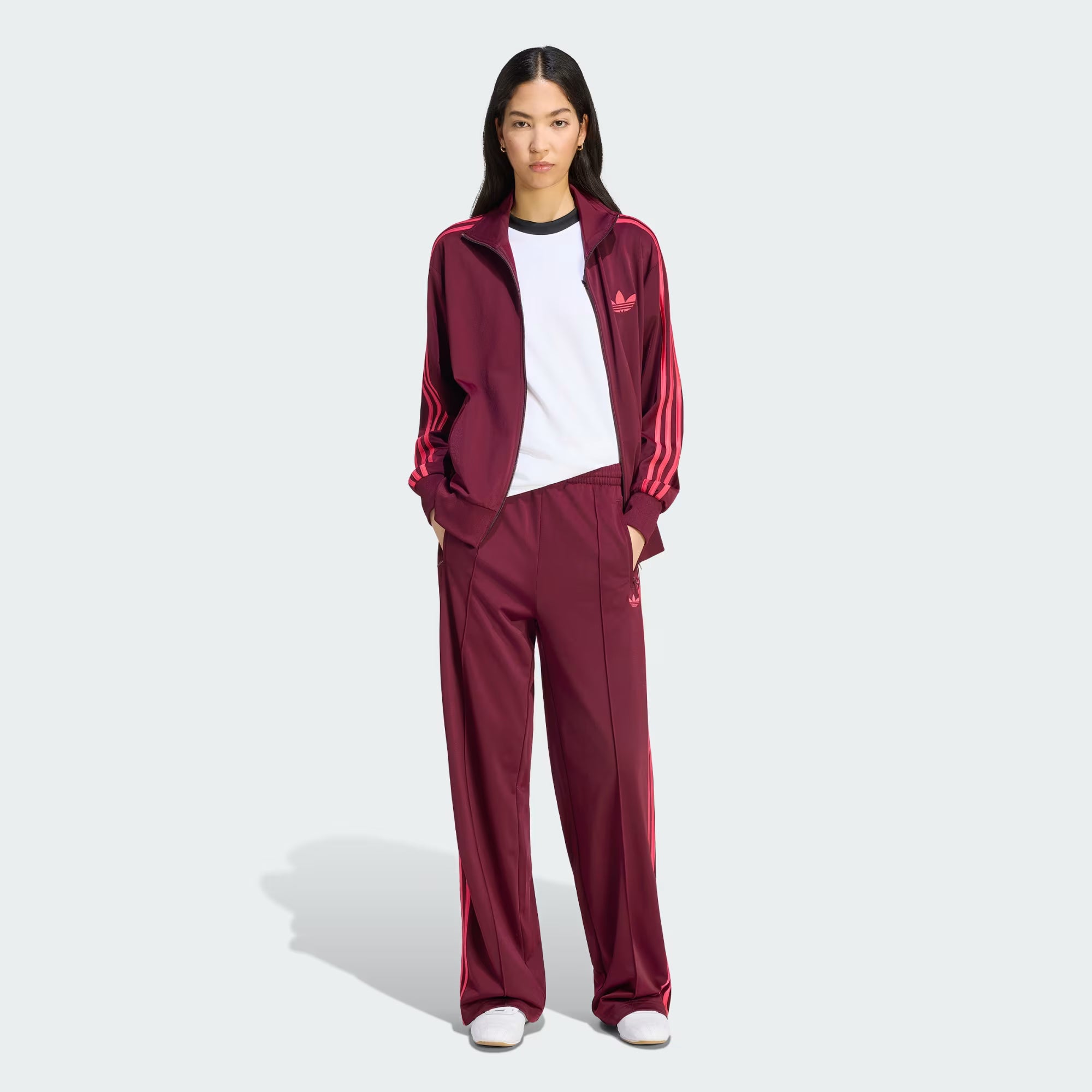 FB Loose Trackpant maroon/power pink