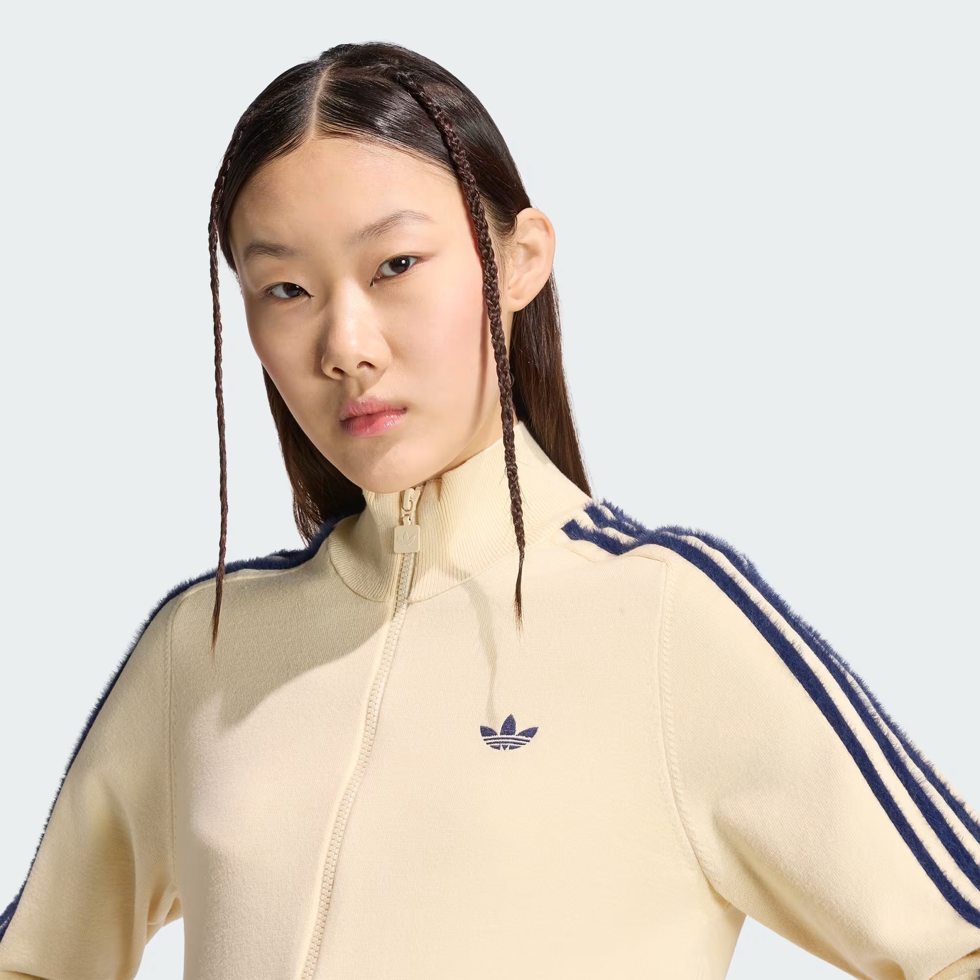 Knit Firebird Track Top warm vanilla/night indigo