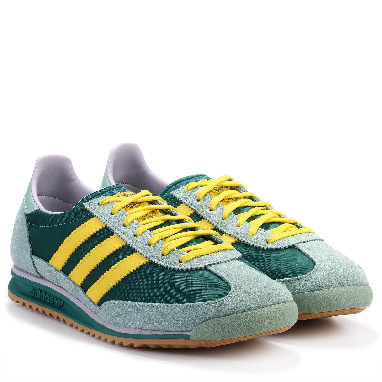 Adidas trainers green yellow hotsell